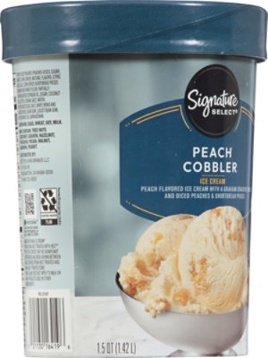 Signature SELECT Ice Cream Peach Cobbler - 1.5 QT - Image 6