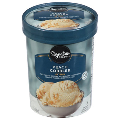 Signature SELECT Ice Cream Peach Cobbler - 1.5 QT - Image 2