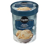 Signature Select Ice Cream Peach Cobbler - 1.5 QT