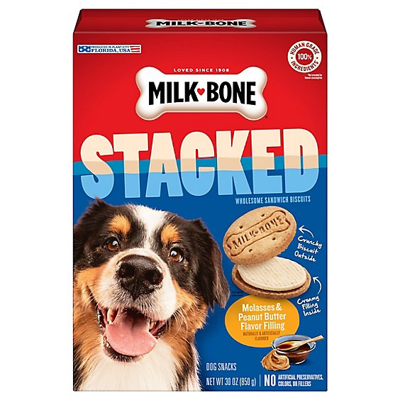 Milk-bone Stacked Molasses And Peanut Butter Dog Treat Each - 30 OZ