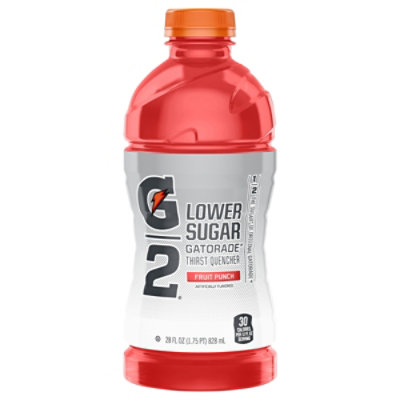 Gatorade G2 Lower Sugar Thirst Quencher Fruit Punch Artificially Flavored Bottle - 28 FZ - Image 3
