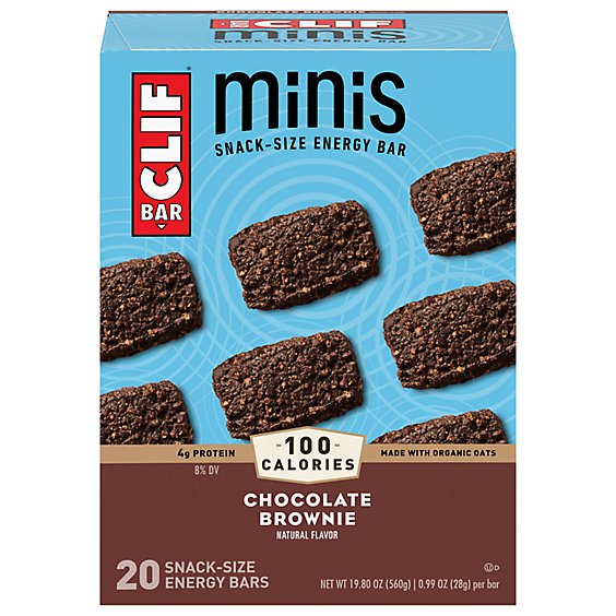 CLIF BAR minis Chocolate Brownie Bars - 20-.99 Oz