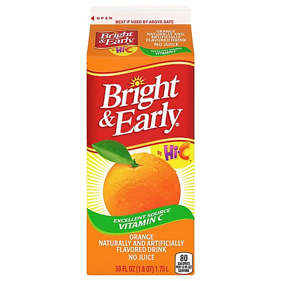 Bright & Early Orange Flavored Drink - 59 Fl. Oz.