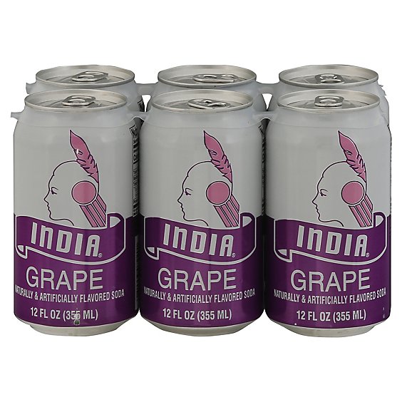 India Grape Soda Can Naturally And Artifically Flavored - 12 FZ