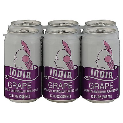 India Grape Soda Can Naturally And Artifically Flavored - 12 FZ - Image 1