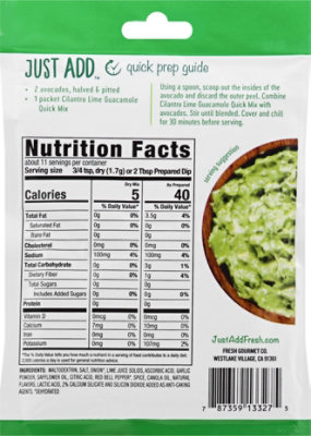 Just Add Quick Mix Cilantro & Lime Guacamole - .7 OZ - Image 6