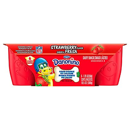 Danonino Yogurt 6 Strawberry - 10.56 OZ - Tom Thumb