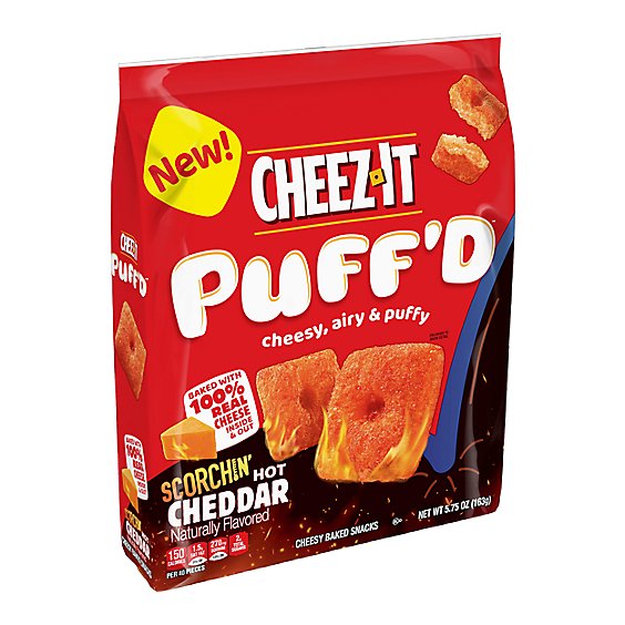 Cheez-It Puff'd Scorchin' Hot Cheddar Puffed Snacks - 5.75 Oz