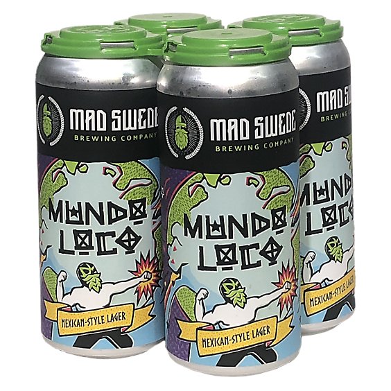 Mad Swede Mundo Loco Lager In Can - 4-16 FZ