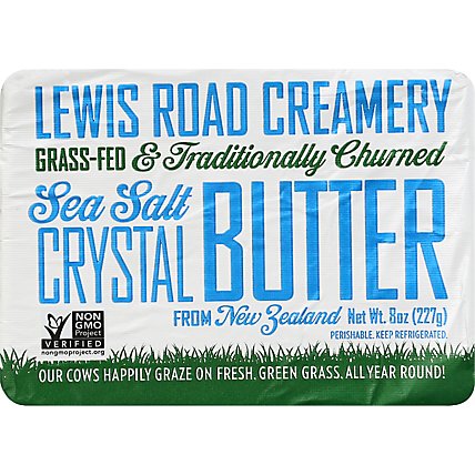 Lewis Road Creamery Butter Artisan Seasalt - 8 OZ - Image 2