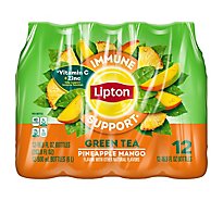 Lipton Iced Tea Immune Support Pineapple Mango Green Tea 16.9 Fl Oz 12 Count - 202.8 FZ