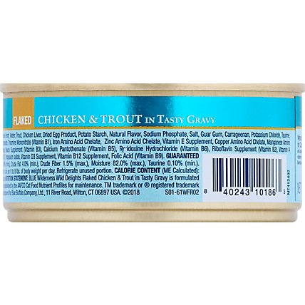 Blue Wilderness Adult Cat Wild Delights Flaked Chicken And Trout - 5.5 OZ - Image 3