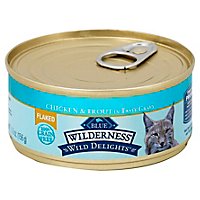 Blue Wilderness Adult Cat Wild Delights Flaked Chicken And Trout - 5.5 OZ - Image 1
