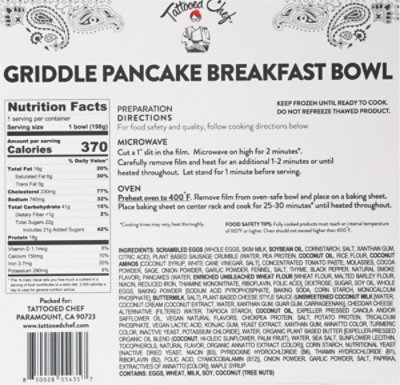 Tattooed Chef Plant Based Pancake Sausage Breakfast Bowl - 7 Oz - Image 6