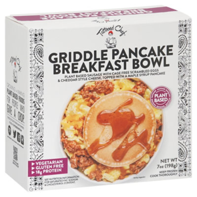 Tattooed Chef Plant Based Pancake Sausage Breakfast Bowl - 7 Oz