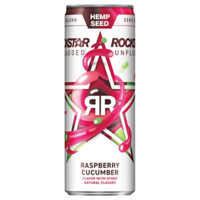 Rockstar Unplugged Energy Drink Raspberry Cucumber - 12 FZ