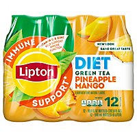 Lipton Diet Iced Tea Immune Support Pineapple Mango Green Tea16.9 Fl Oz, 12 Count - 202.8 FZ - Image 3