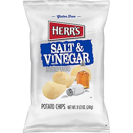 Herr's Salt & Vinegar Chips - 8.5 OZ - Image 2