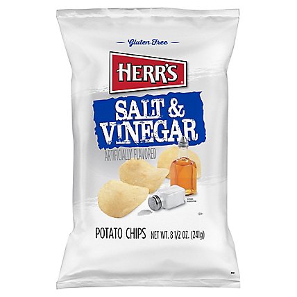 Herr's Salt & Vinegar Chips - 8.5 OZ - Image 1