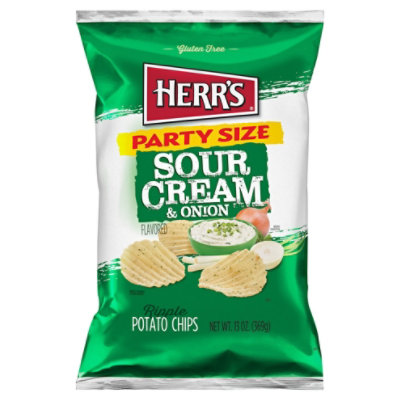 Herr's Sour Cream & Onion Chips - 13 OZ - Image 3