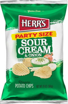 Herr's Sour Cream & Onion Chips - 13 OZ