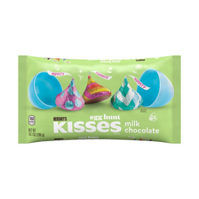 Hershey's Kisses Milk Chocolate Egg Hunt Easter Candy Bag - 10.1 Oz - Image 1