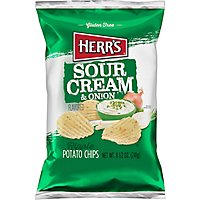 Herrs Sour Cream & Onion Chips - 8.5 OZ - Image 2
