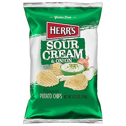 Herrs Sour Cream & Onion Chips - 8.5 OZ - Image 1