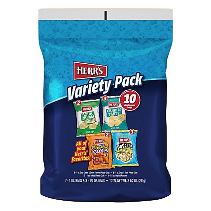 Herrs Variety Pack 10 Ct - 8.5 OZ - Image 1