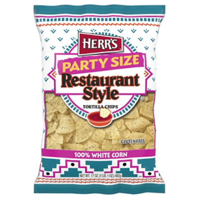 Herrs Restaurant Style Tortilla Chips - 17 OZ - Image 3