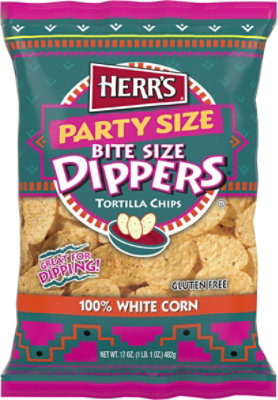 Herrs Dippers Tortilla Chips - 17 OZ - Image 2