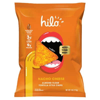 Hilo Life Snacks Tortilla Chips Nacho - 4 OZ