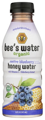 Bees Water Organic Native Blueberry Honey Water - 16 FZ - Image 8