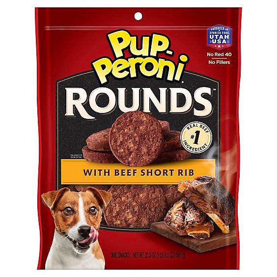 Pup-peroni Rounds Beef Short - 20.5 OZ