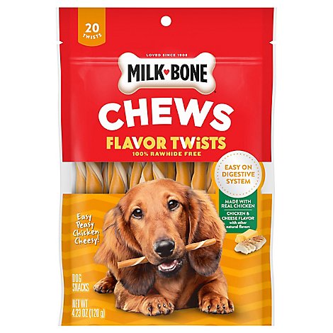 Milk-bone Flavor Twists Easy Peasy Chicken Cheesy Dog Treat Each - 4.23 OZ