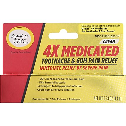 Signature Care Medicated Toothache & Gum Pain Relief - .33 OZ - Image 2