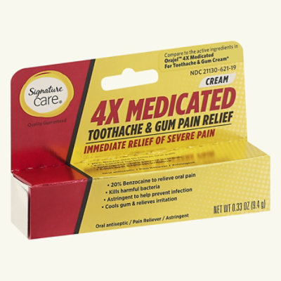 Signature Select/Care Medicated Toothache & Gum Pain Relief - .33 Oz.