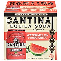Cantina Tequila Soda Watermelon Margarit - 4-12 FZ - Image 3