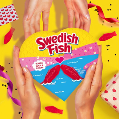 SWEDISH FISH Soft & Chewy Valentines Day Candy Heart Shaped Box - 6.8 Oz - Image 3