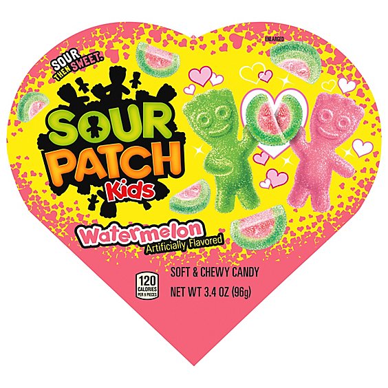 Sour Patch Kids Watermelon Hearts - 3.4 Oz