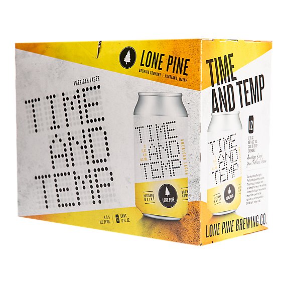 Lone Pine Time & Temp Lager In Can - 12-12 FZ