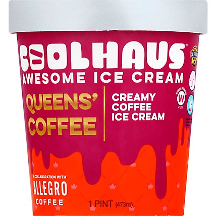 Coolhaus Queens Coffee Creamy Coffee Ice Cream - 16 Oz - Image 2