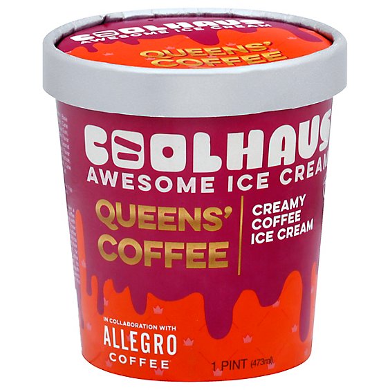 Coolhaus Queens Coffee Creamy Coffee Ice Cream - 16 Oz