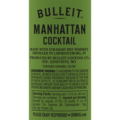 Bulleit Manhattan Cocktails - 750 Ml - Image 4