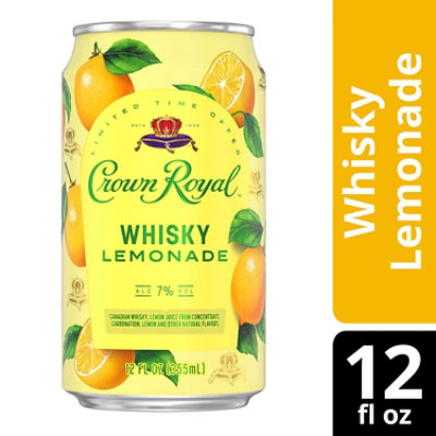 Crown Royal Whisky Lemonade - 4-12 FZ - Image 1