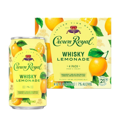 Crown Royal Whisky Lemonade - 4-12 FZ - Image 3