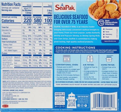 Sea Pak Shrimp Jumbo Southern Style W/creamy Mustard Bbq Sauce - 10 OZ - Image 8