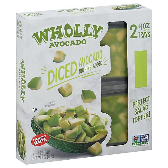 Wholly Avocado Diced Tray - 4 OZ