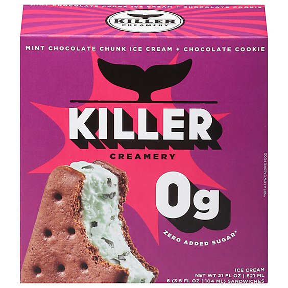 Killer Creamery Mint Chocolate Ice Cream Sandwich - 3.5 Fl. Oz.
