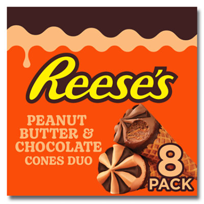 REESE'S Peanut Butter Frozen Dairy Dessert Cones & Chocolate Duo - 3.75 Fl. Oz.